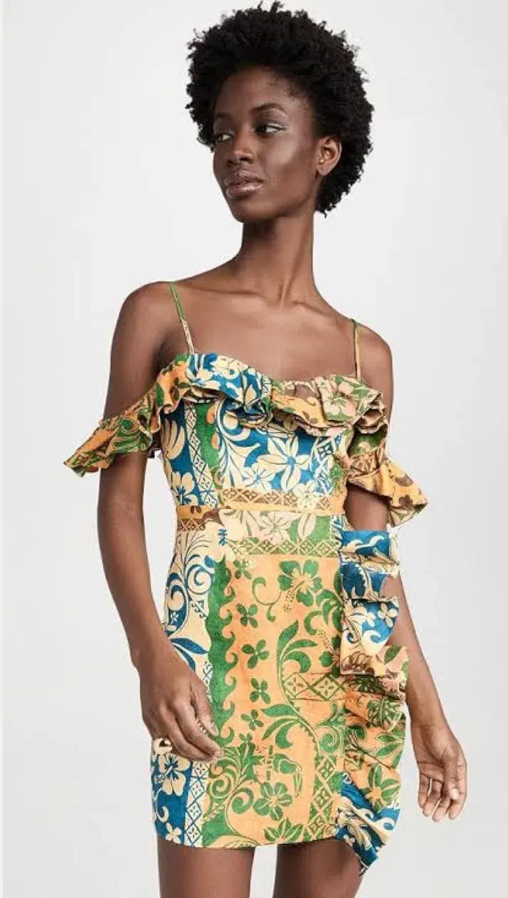Alemais Archie Flounce Mini Dress Print Size 10 photo 5