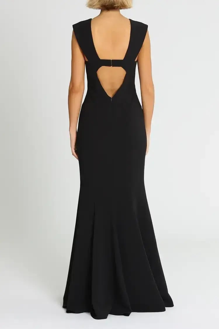 Jay Godfrey Victoria Light Gown in Black Size 12 photo 3