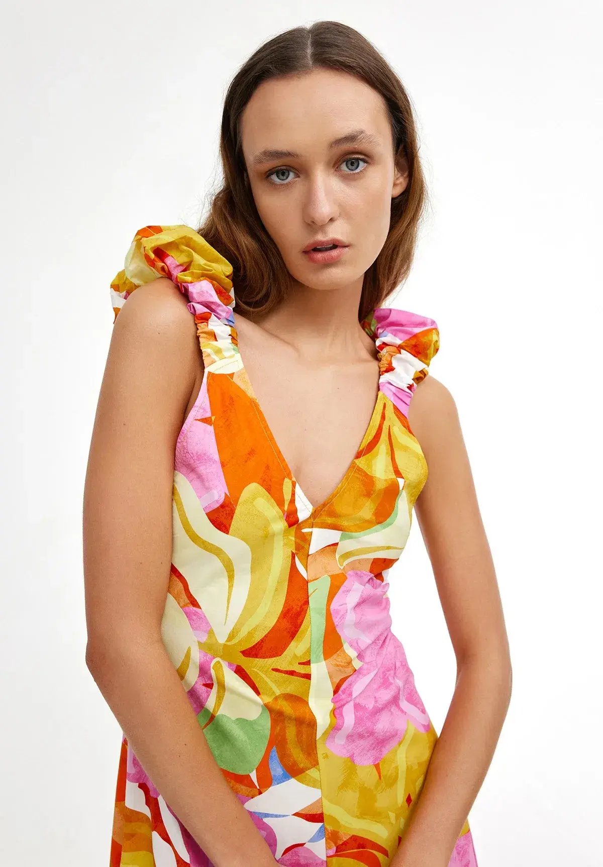 Kinney Paloma Midi Dress Capri Abstract Size S / AU 8 photo 4
