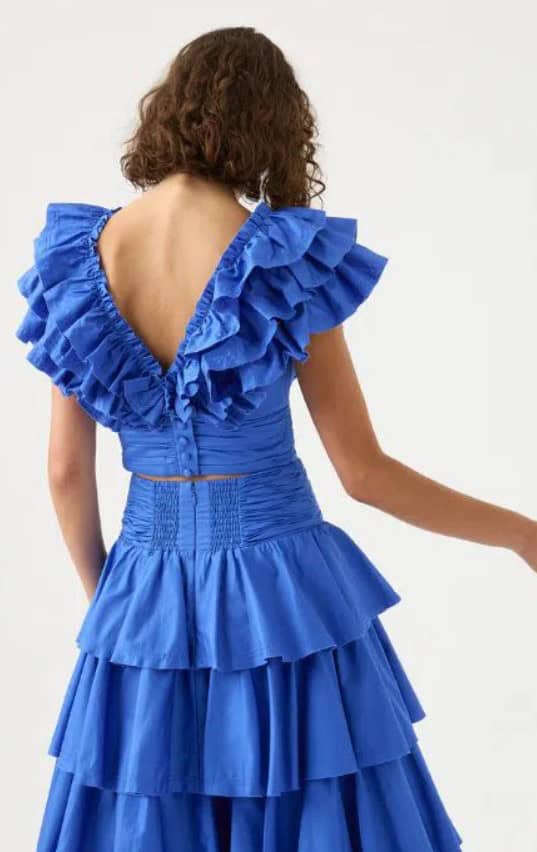 Aje Eleni Maxi Skirt & Rhythmic Frill Bodice photo 6