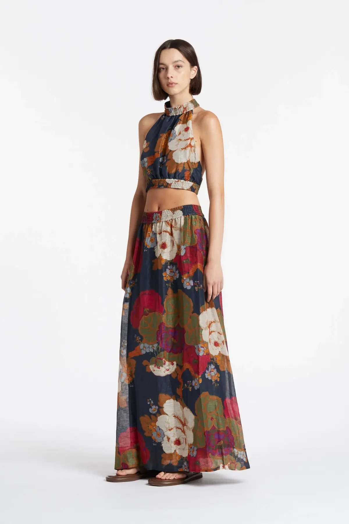 Sir The Label Bonita Halter Top Floral Size 1 / AU 8 photo 4