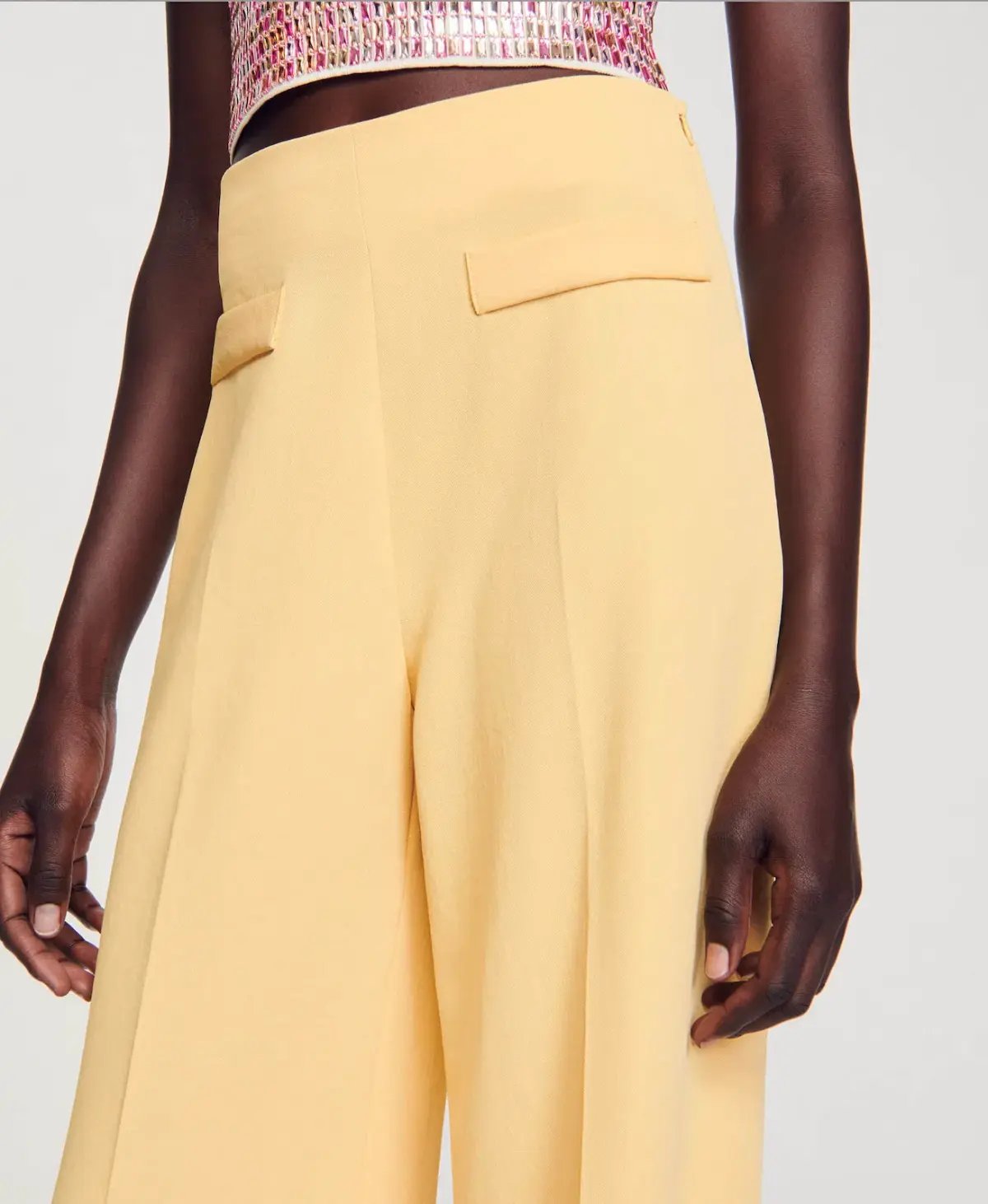 Sandro Pleated Pants Yellow Size 36 / AU 8 photo 3