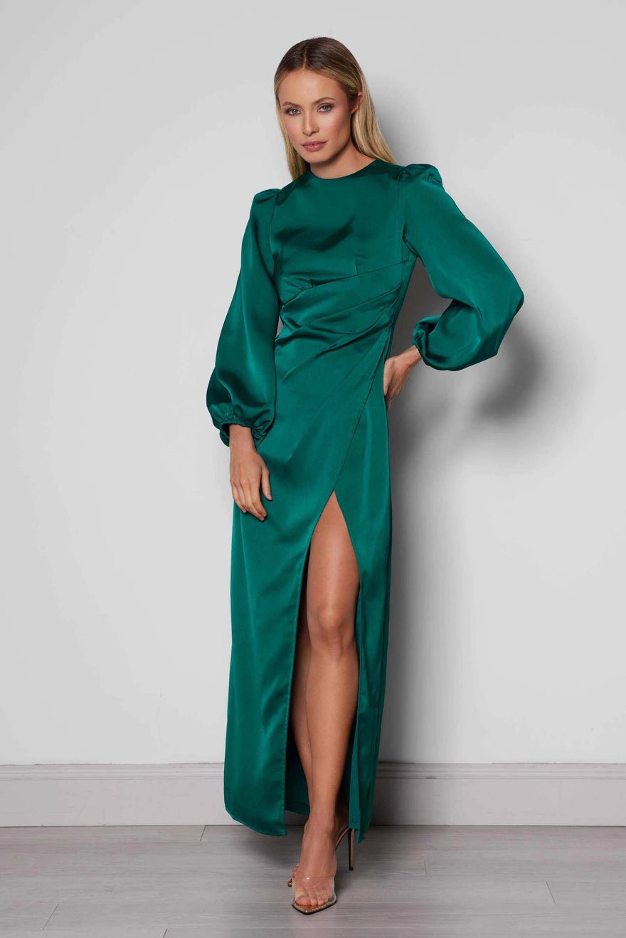 Elle Zeitoune Cleo Dress - Emerald Green photo 3
