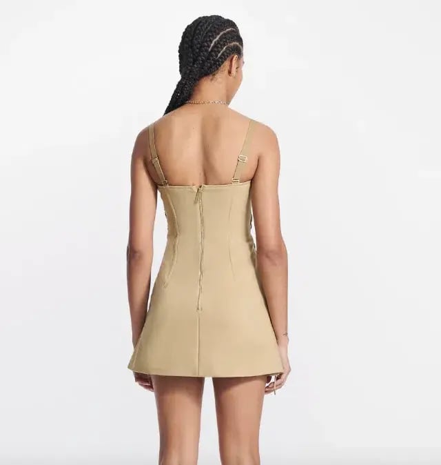 Dion Lee Laced Bonded Mini Dress Sahara Size 10 photo 3