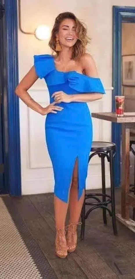 Sheike Fame & Fortune Dress Blue Size 16 photo 4