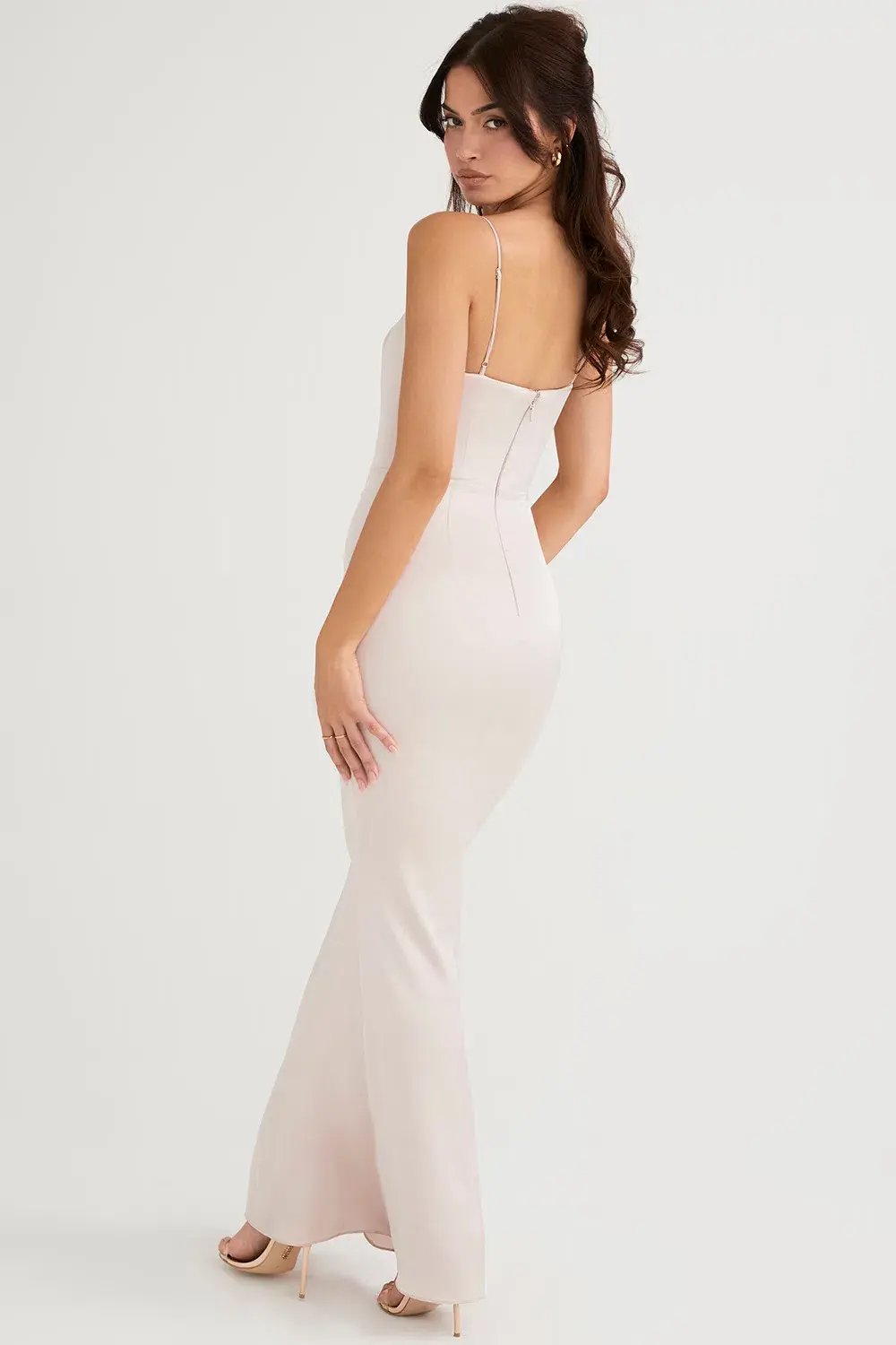 House of CB Olivette Corset Dress Blush Size 10 photo 3