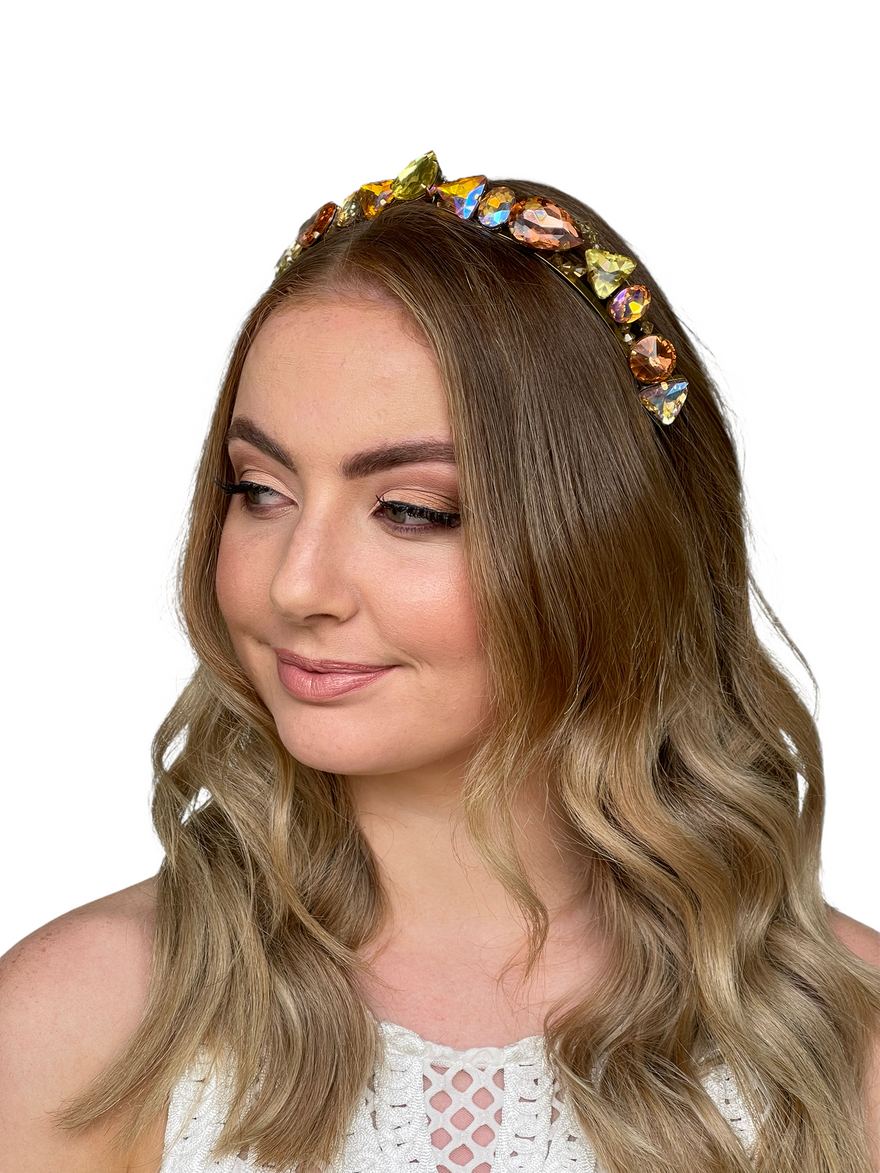 Jeanette Maree Crystal headband pastel photo 2