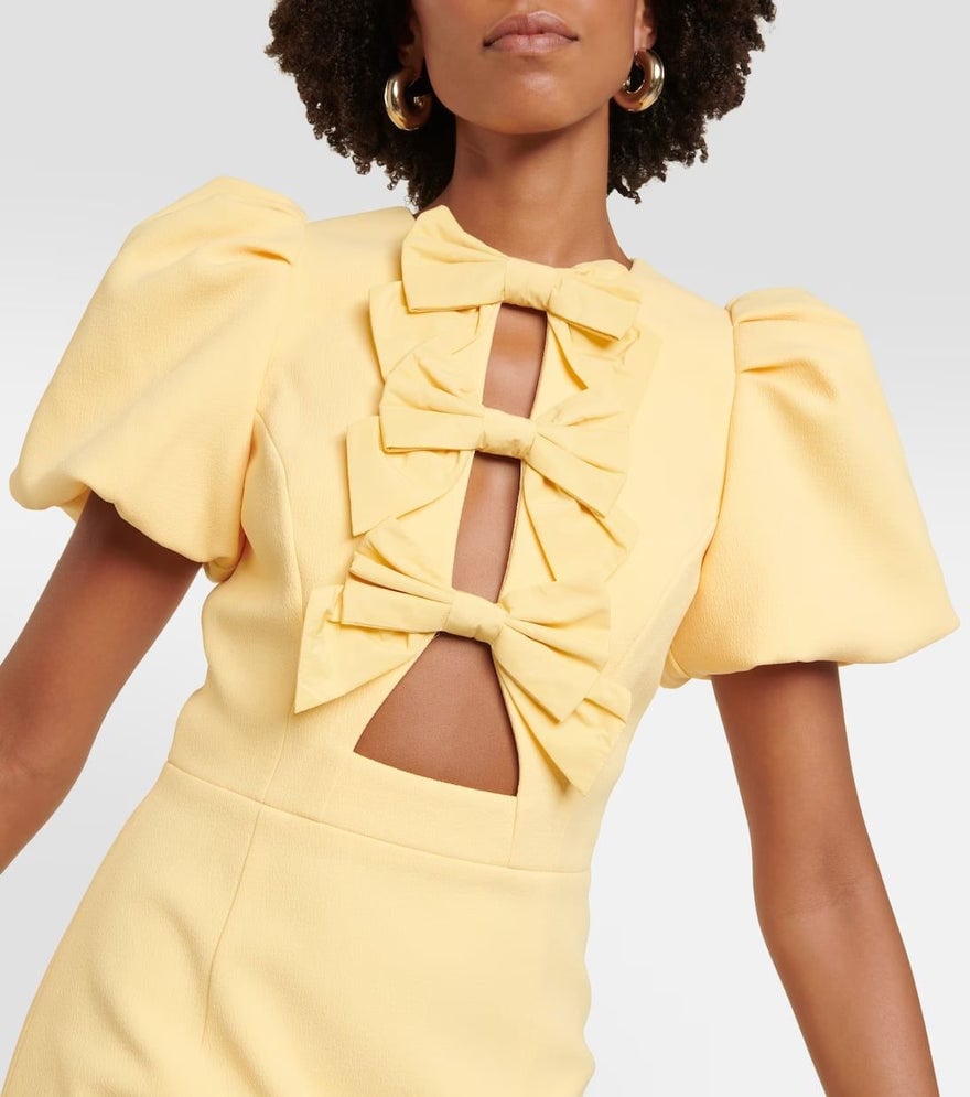 Rebecca Vallance Chloe Bow Mini Dress photo 3
