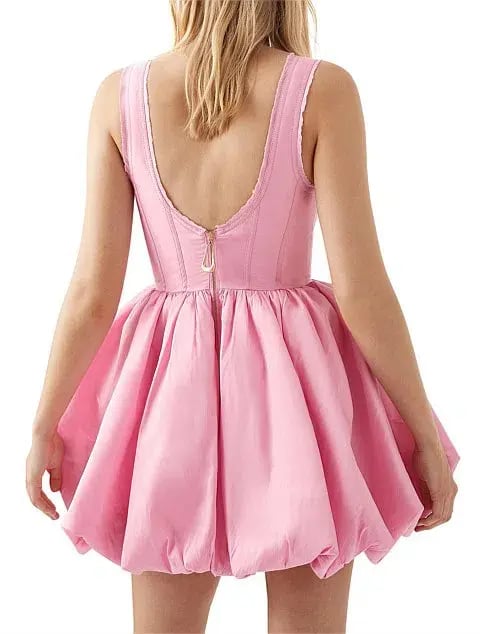 Aje Suzette Bubble Mini Dress Pink Size AU 6 photo 4
