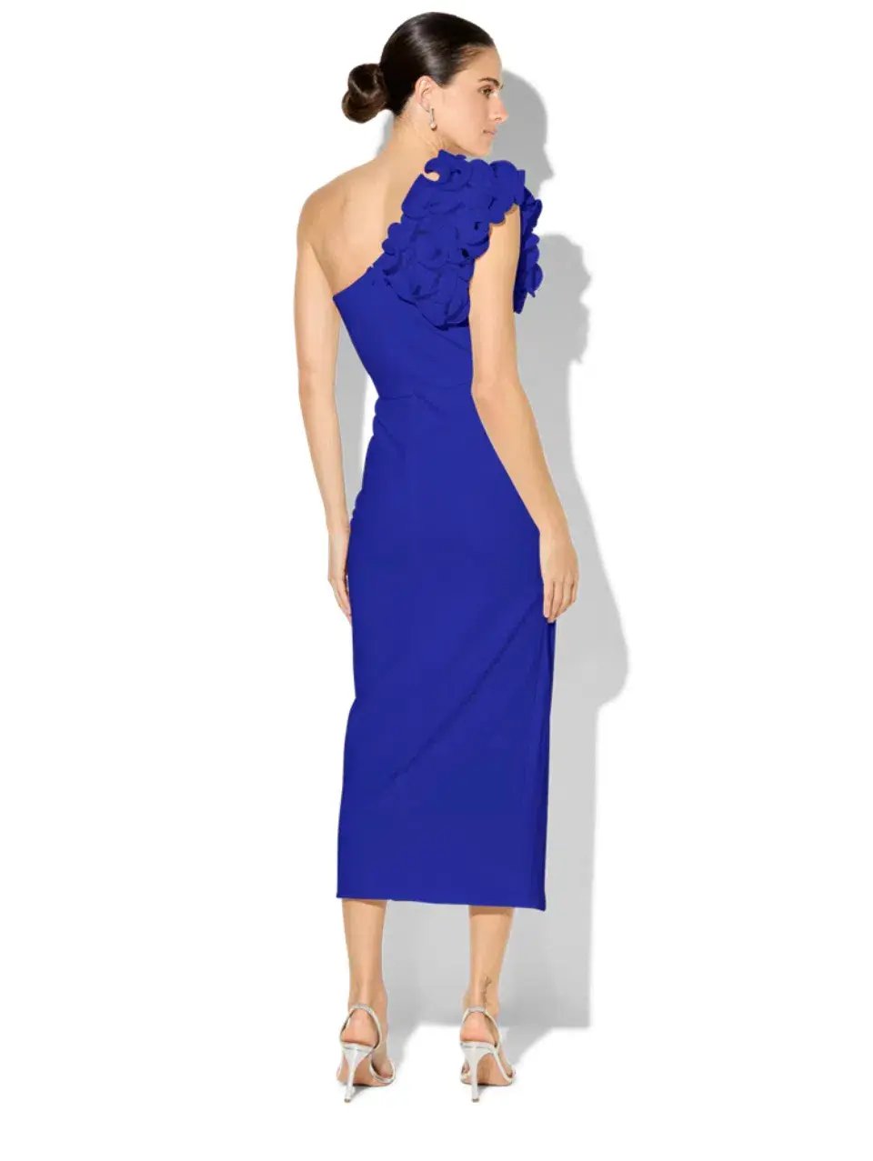 Montique Melody Sapphire One Shoulder Dress Sapphire Blue Size AU 8 photo 4