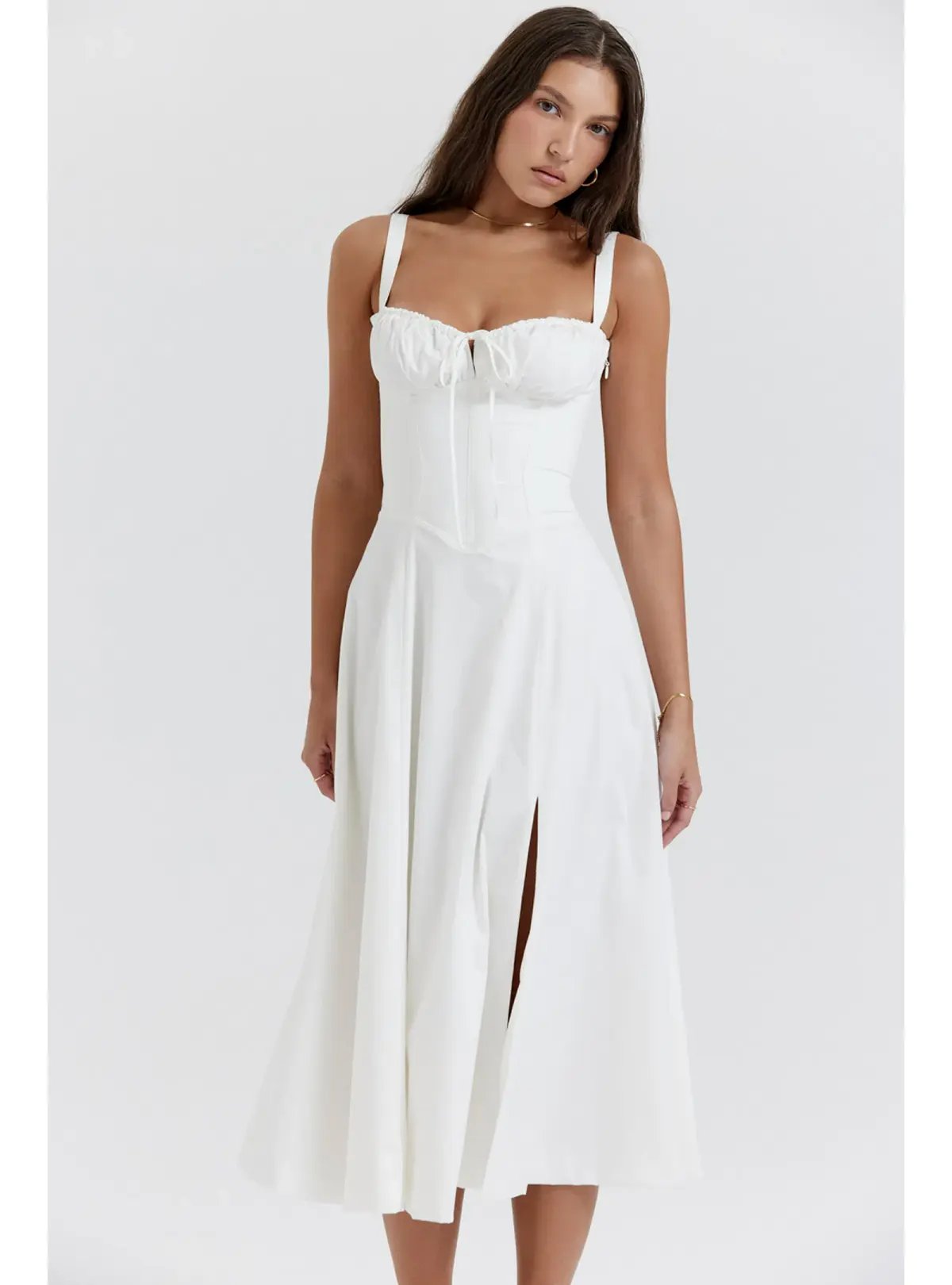 House of CB Carmen Dress White Size S / AU 8 photo 3