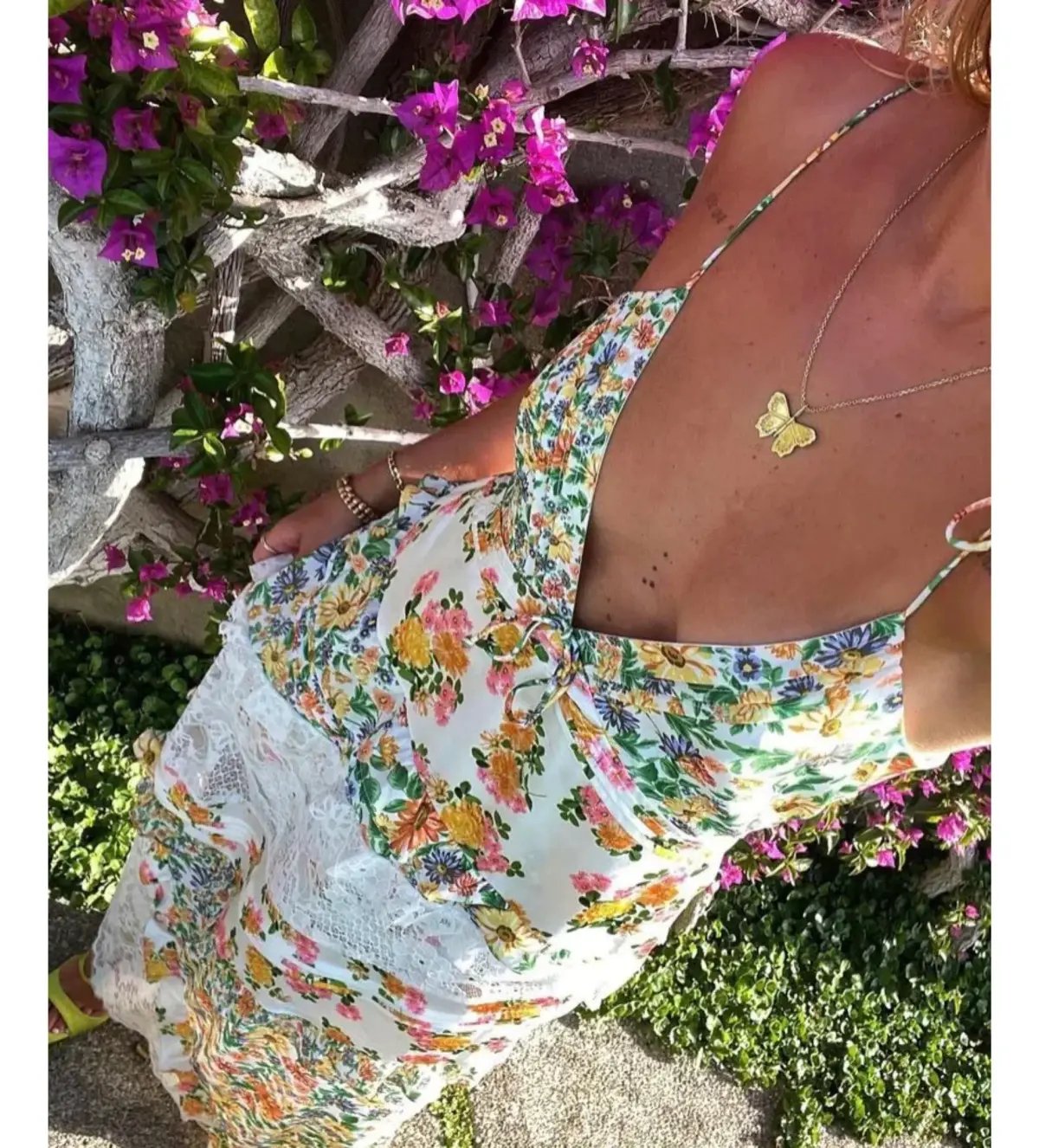 For Love & Lemons Green Rosalyn Maxi Size XS/ AU 6 photo 3