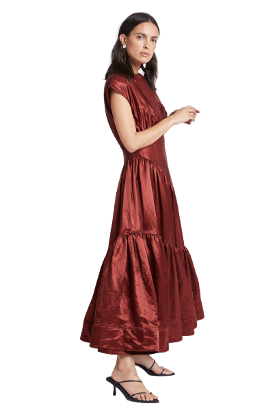 Aje Reflection Dress in Mahogany by AJE photo 3