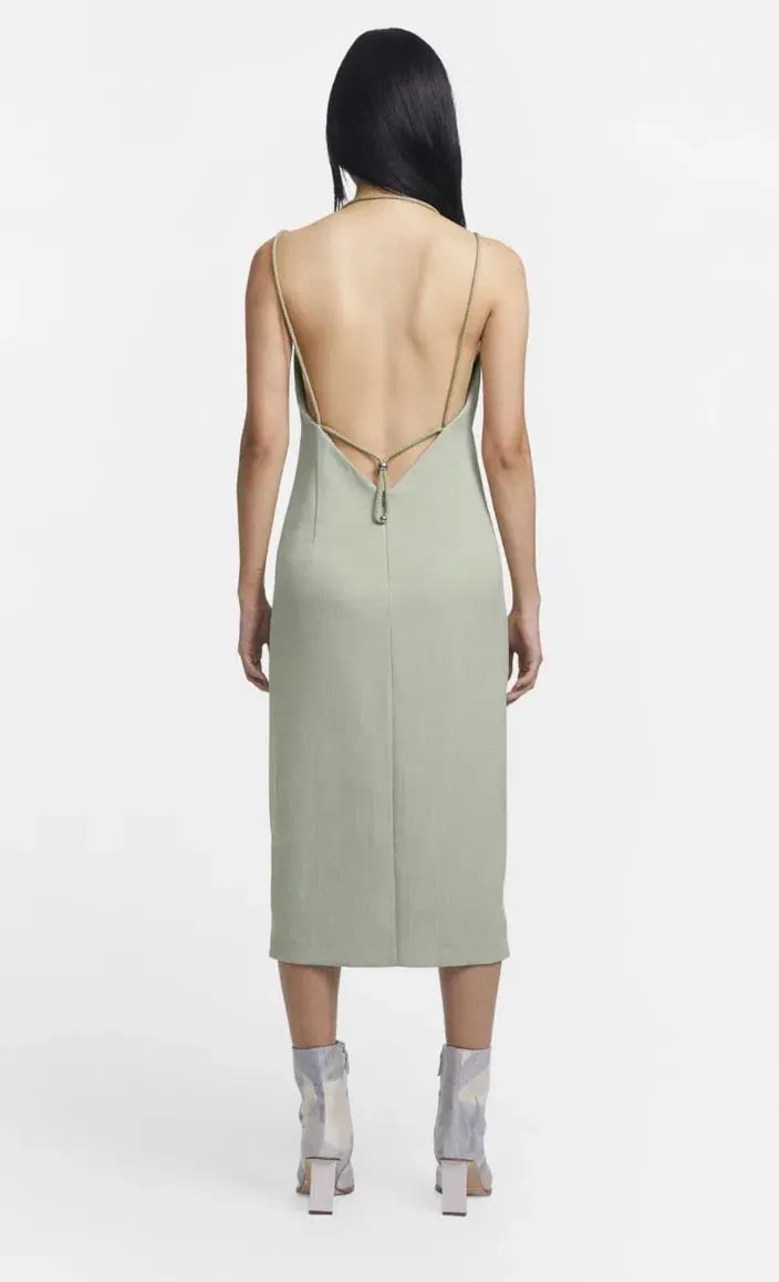 Dion Lee Macrame Slip Dress Green Size 4 photo 2