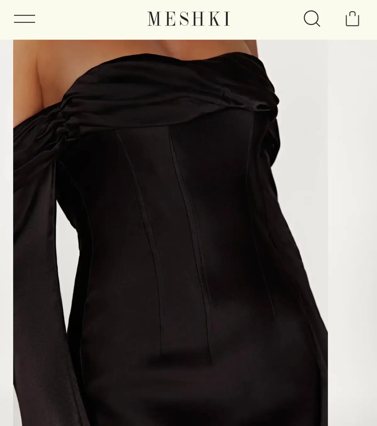 Giselle Off Shoulder Cowl Neck Maxi Dress - Black photo 4