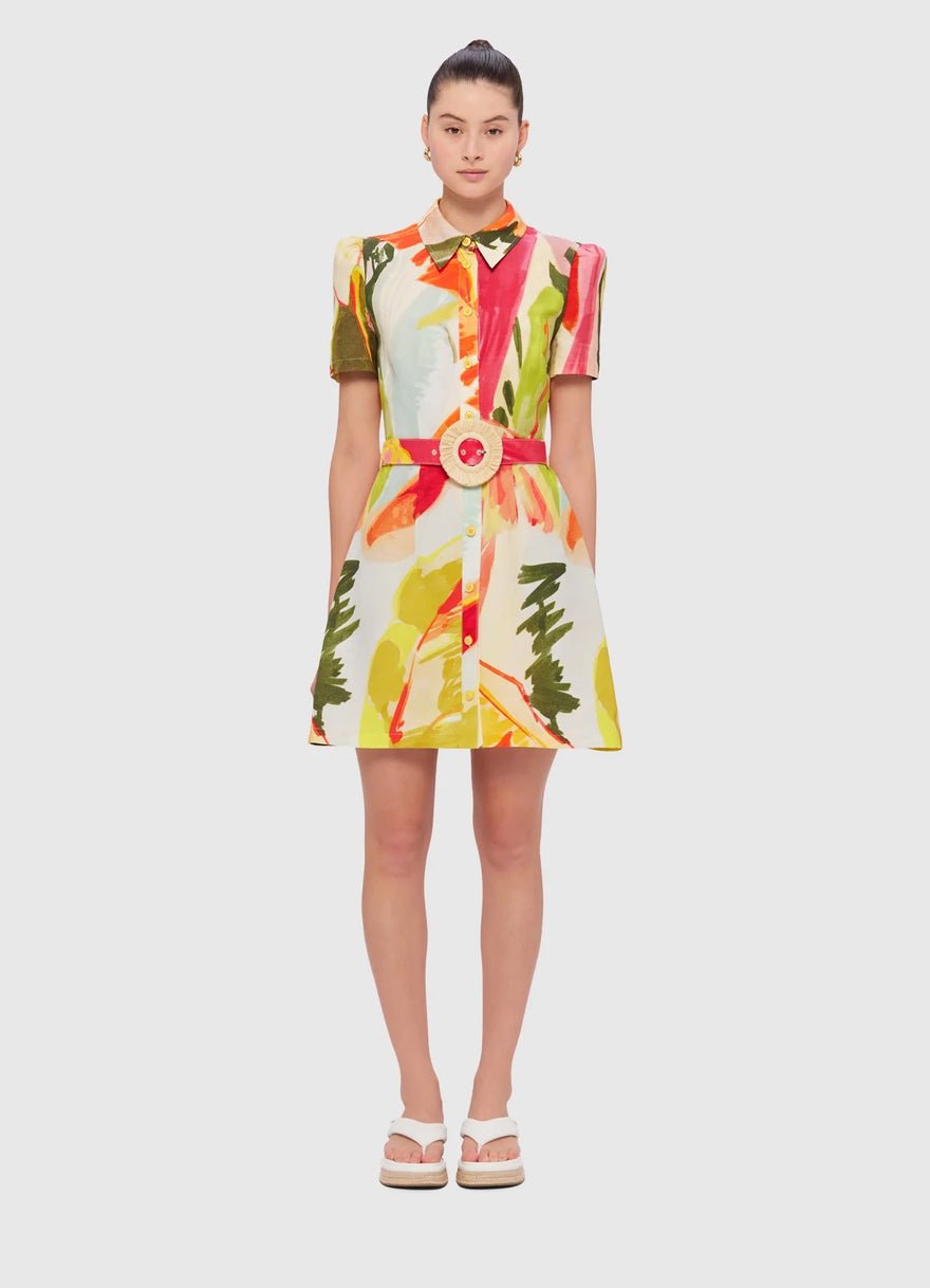 Leo Lin Bronte Mini Dress - Rainforest Print photo 5