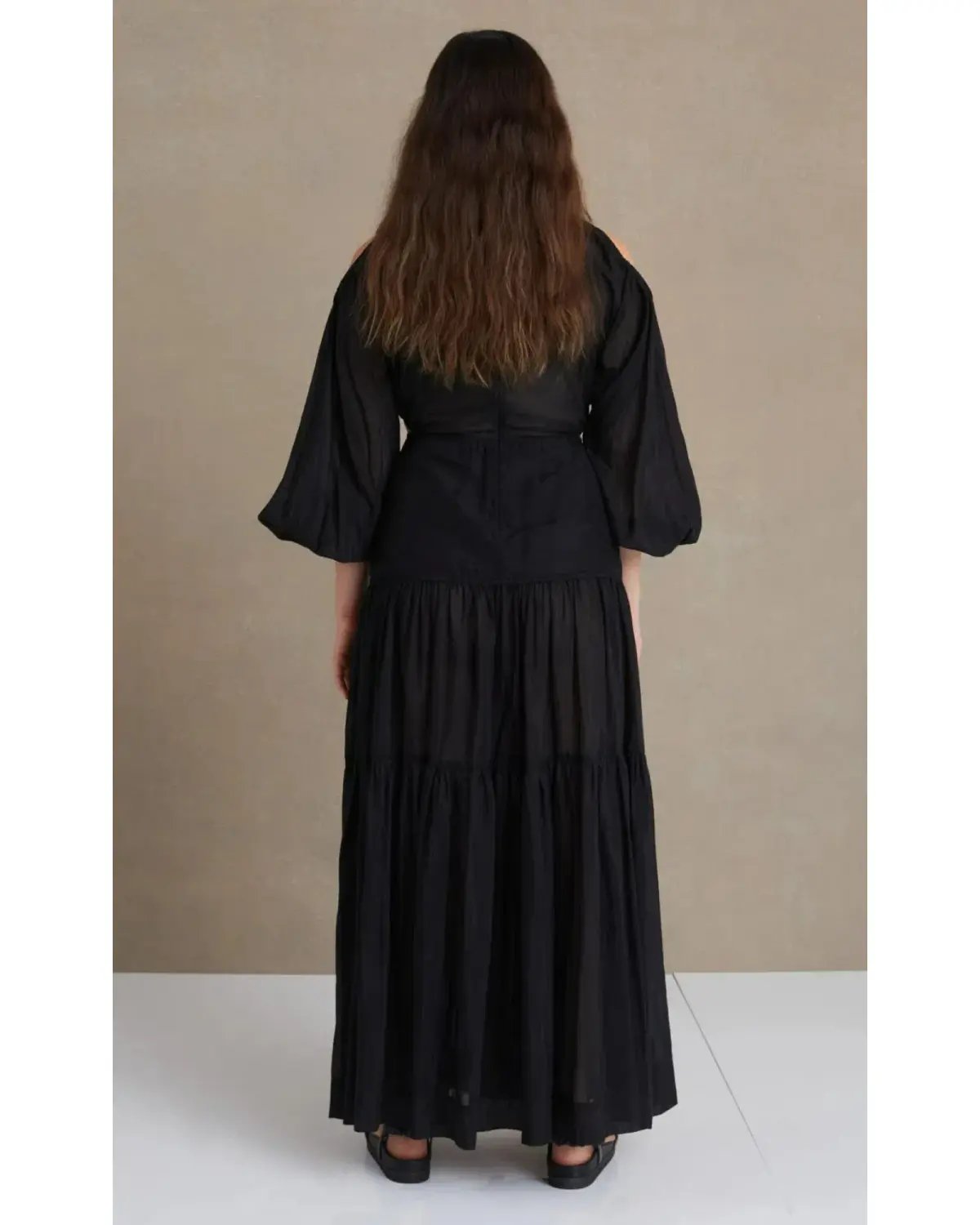 Bec & Bridge Black Papillon Long Sleeve Midi Dress Black Size AU 8 photo 3