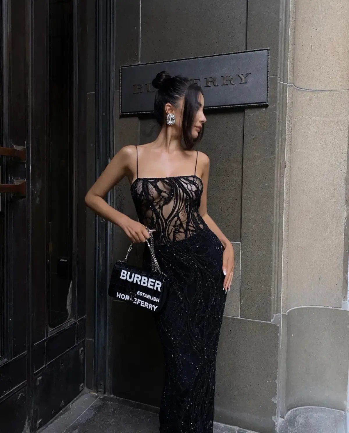 Retrofête Winnie Dress Beaded Maxi Black Size AU 6 photo 8