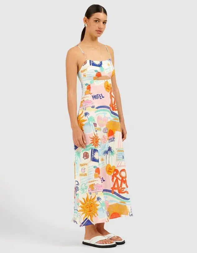Roame Isla Dress Print Size 8 photo 2