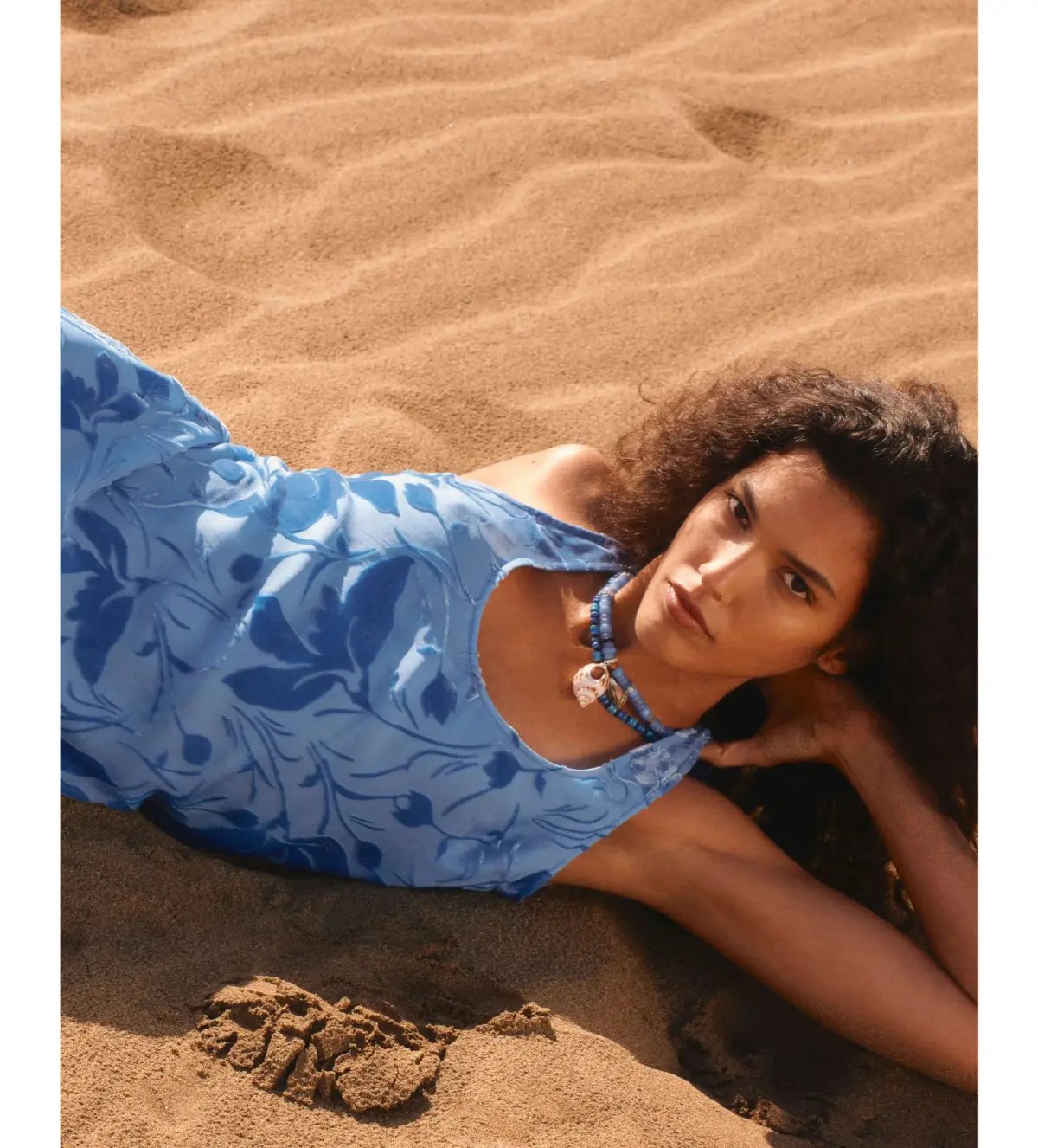 Rat & Boa Inez Maxi Dress Blue Print Size L/AU 12 photo 3