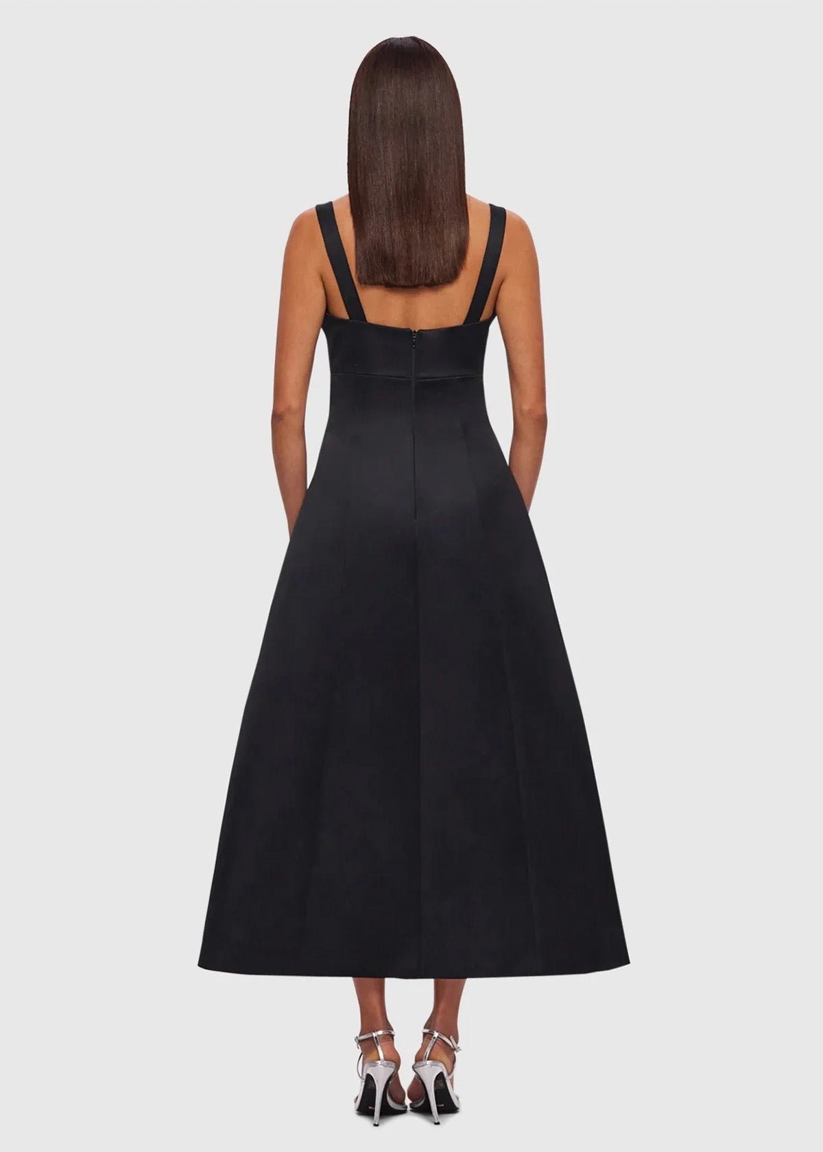 Odette Midi Dress in Black photo 3