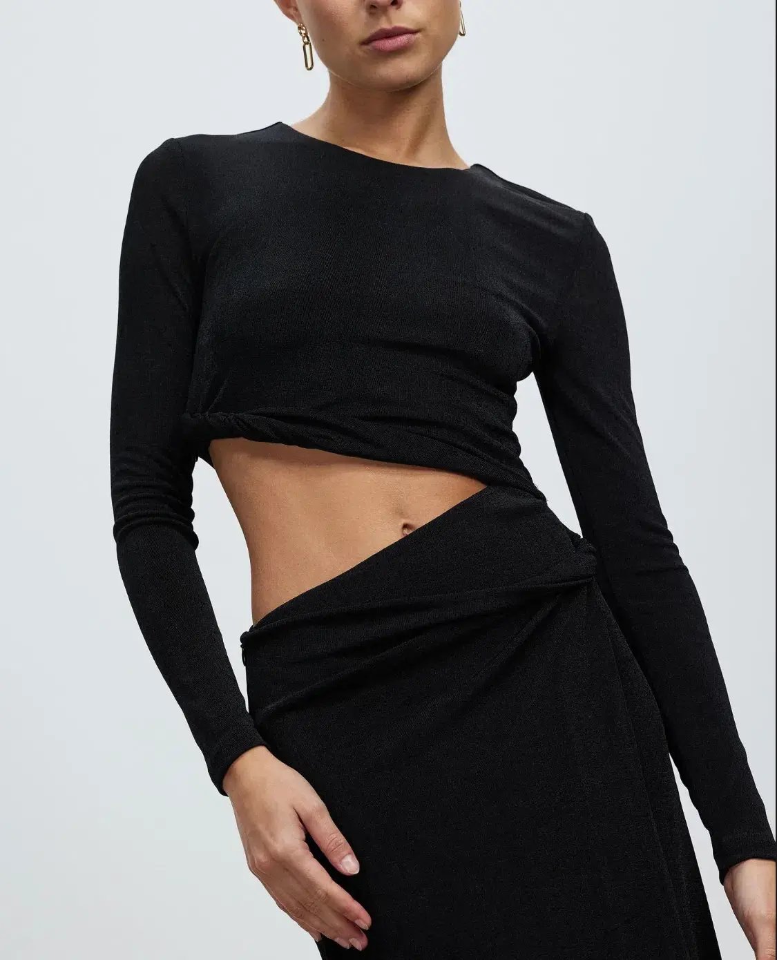 MISHA Arma Midi Dress Black Size 6/XS photo 5