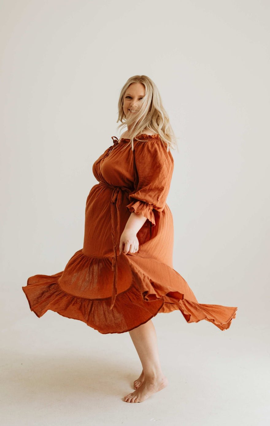 Hazel & Folk Emmaline Maxi Gown - Cinnamon photo 3