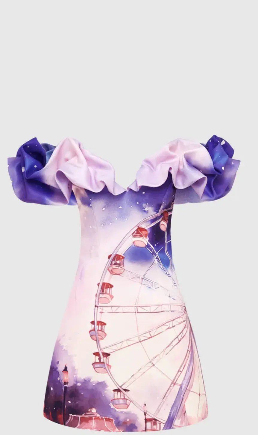 Leo Lin Bella Off Shoulder Bustier Mini Dress Size AU 12 photo 4