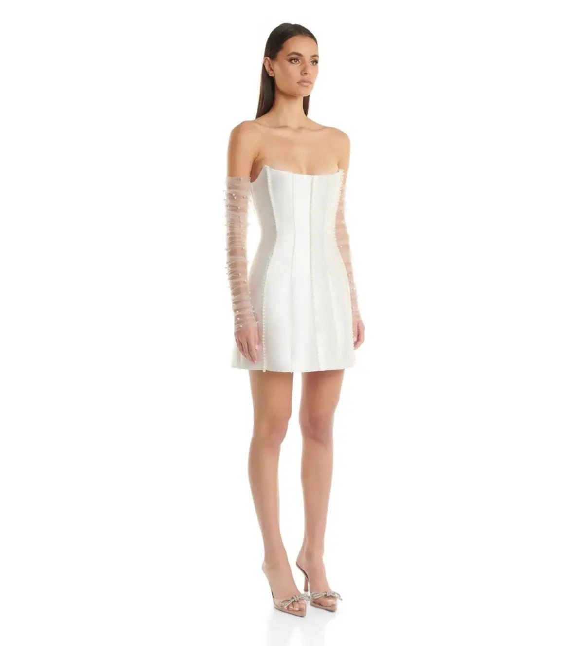 Eliya The Label Kayla Mini Dress White Size AU 10 photo 2