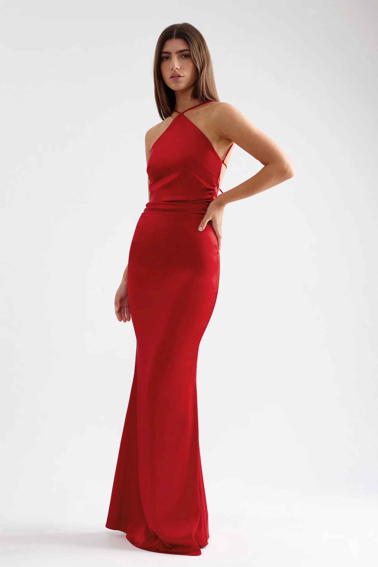 LEXI CLAUDETTE DRESS - SCARLET photo 2