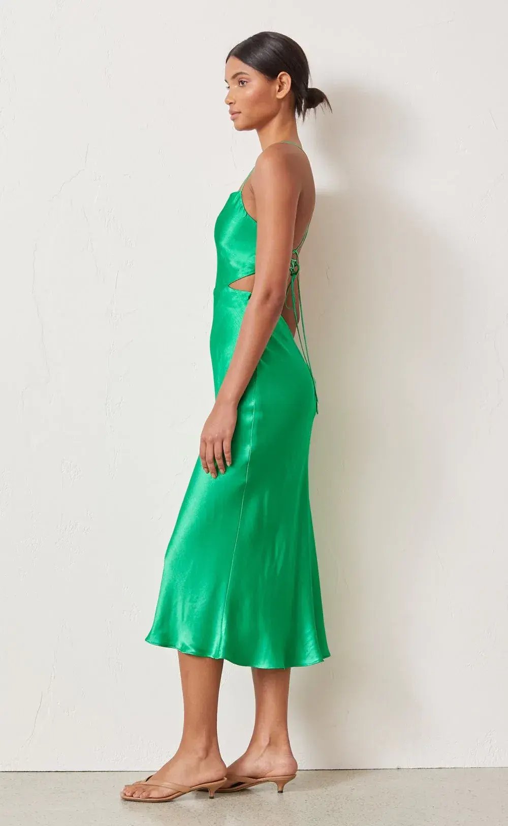 Bec & Bridge Loren Midi Dress Green Size 6 photo 2