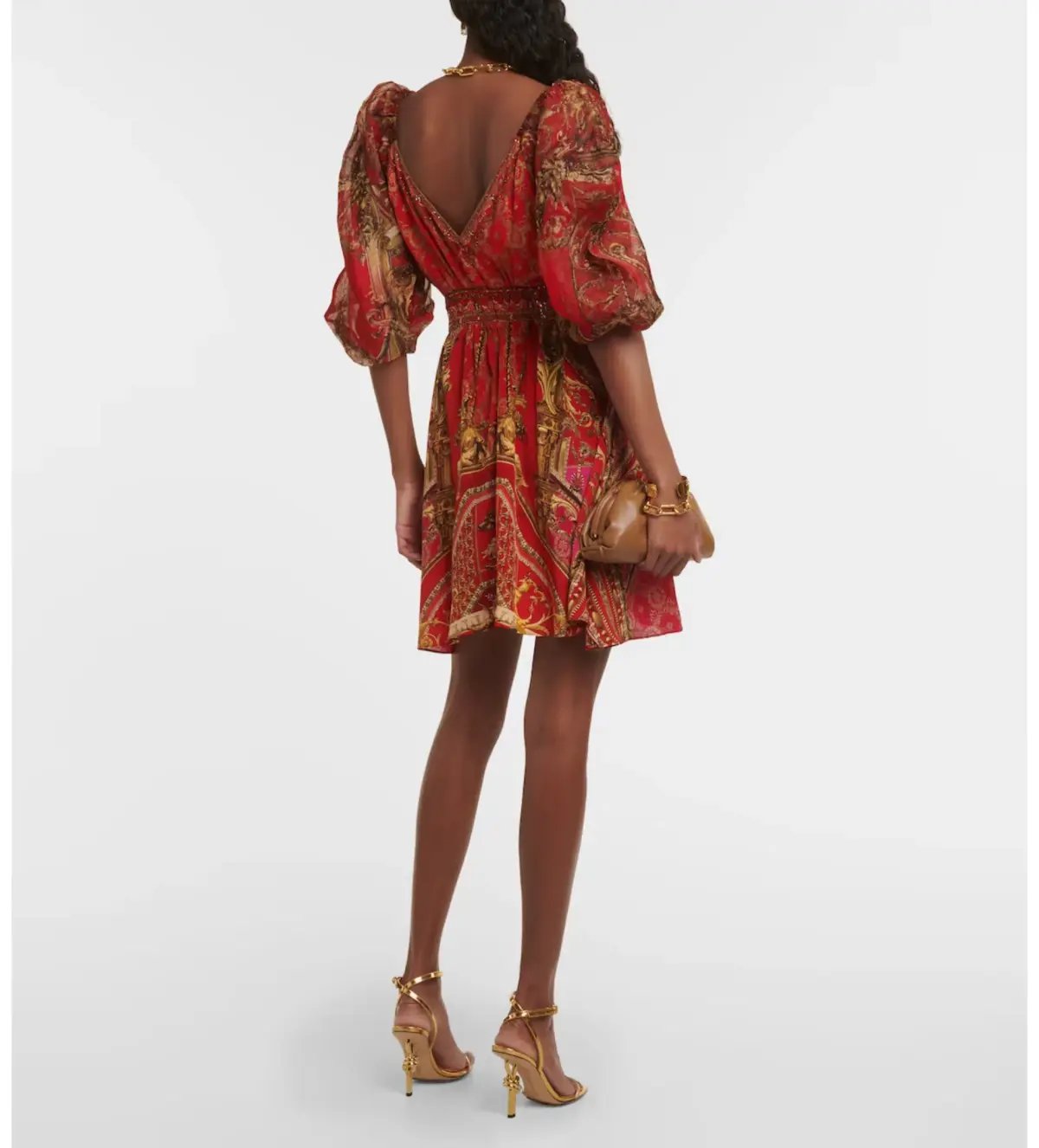 Camilla Red Mini Dress Size Large / AU 14 photo 3