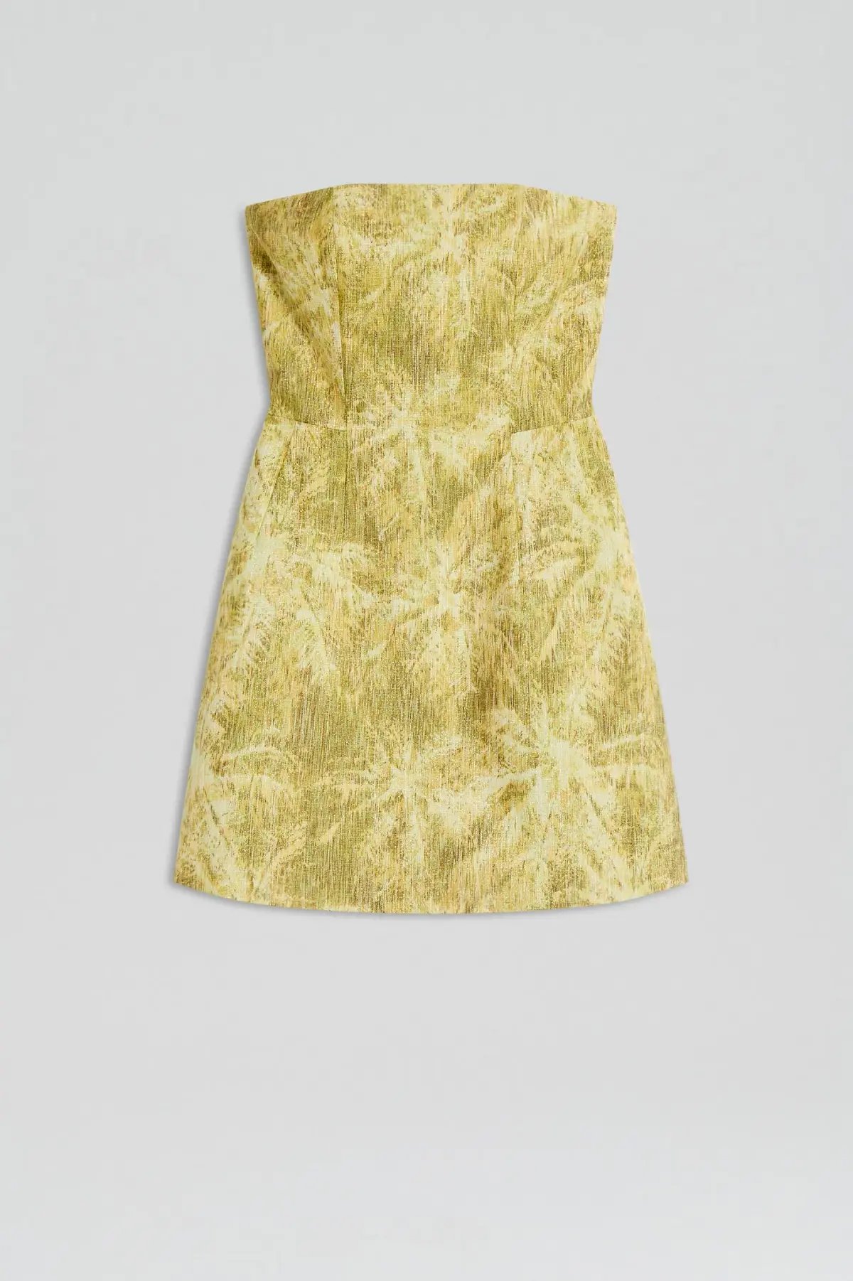 Scanlan Theodore Tinsel Linen Mini Dress Lime Size 8 photo 4