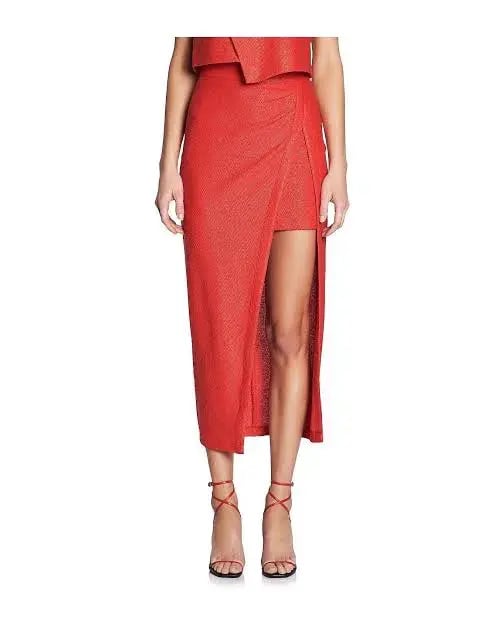 Manning Cartell Marvellous Creations Crop Bustier and Skirt Set Red Size 4/6 photo 4