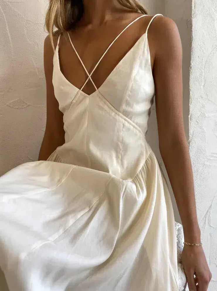 Camilla And Marc Antelao Dress in Cream Size 10 photo 2