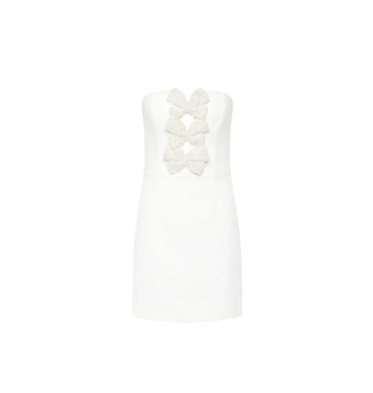 Rebecca Vallance Alicia Strapless Mini Dress White Size AU 8 photo 4