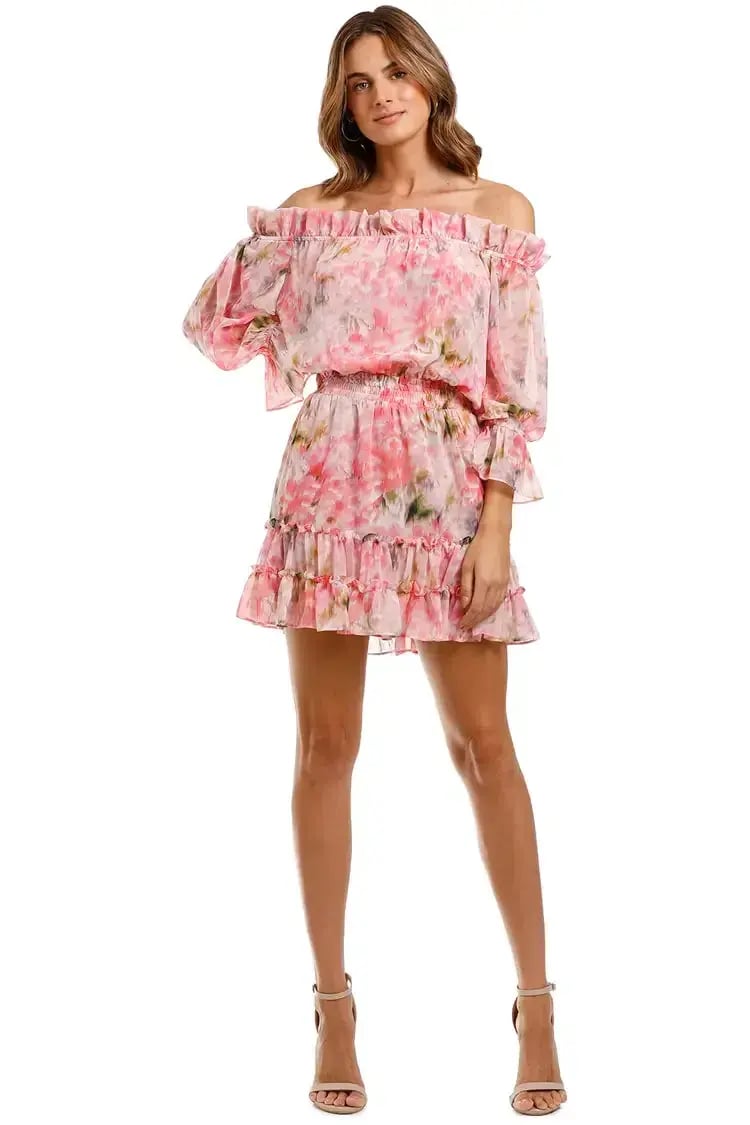 Misa LA Danae Mini Dress in Pink Size 10 photo 4