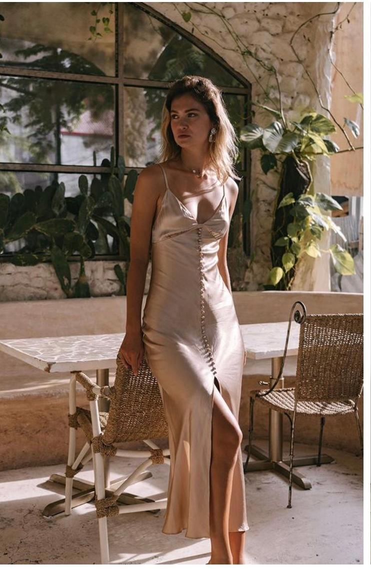 Shona Joy La Lune Bias Slip Dress Size 10 photo 2