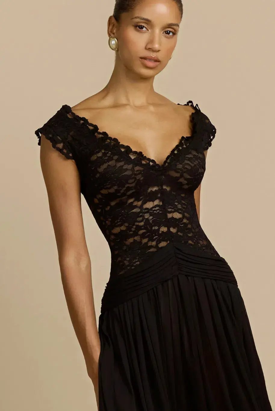 Arcina Ori, ARABELLA DRESS, black, Midi size 8 photo 3