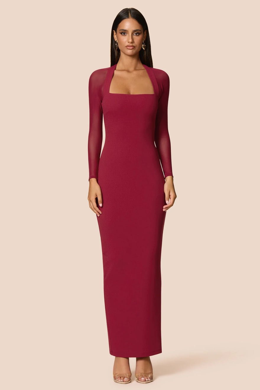 Nookie Amore Mesh Maxi Dress - Ruby photo 3