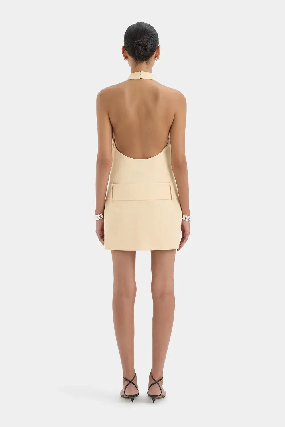 SIR THE LABEL SABINA BELTED MINI DRESS / YELLOW / SIZE 8 photo 2