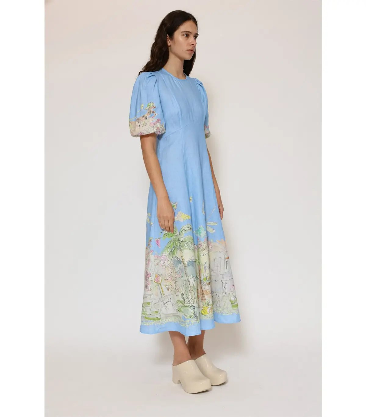 Alemais Anouk Midi Dress Sky Size AU 10 photo 2