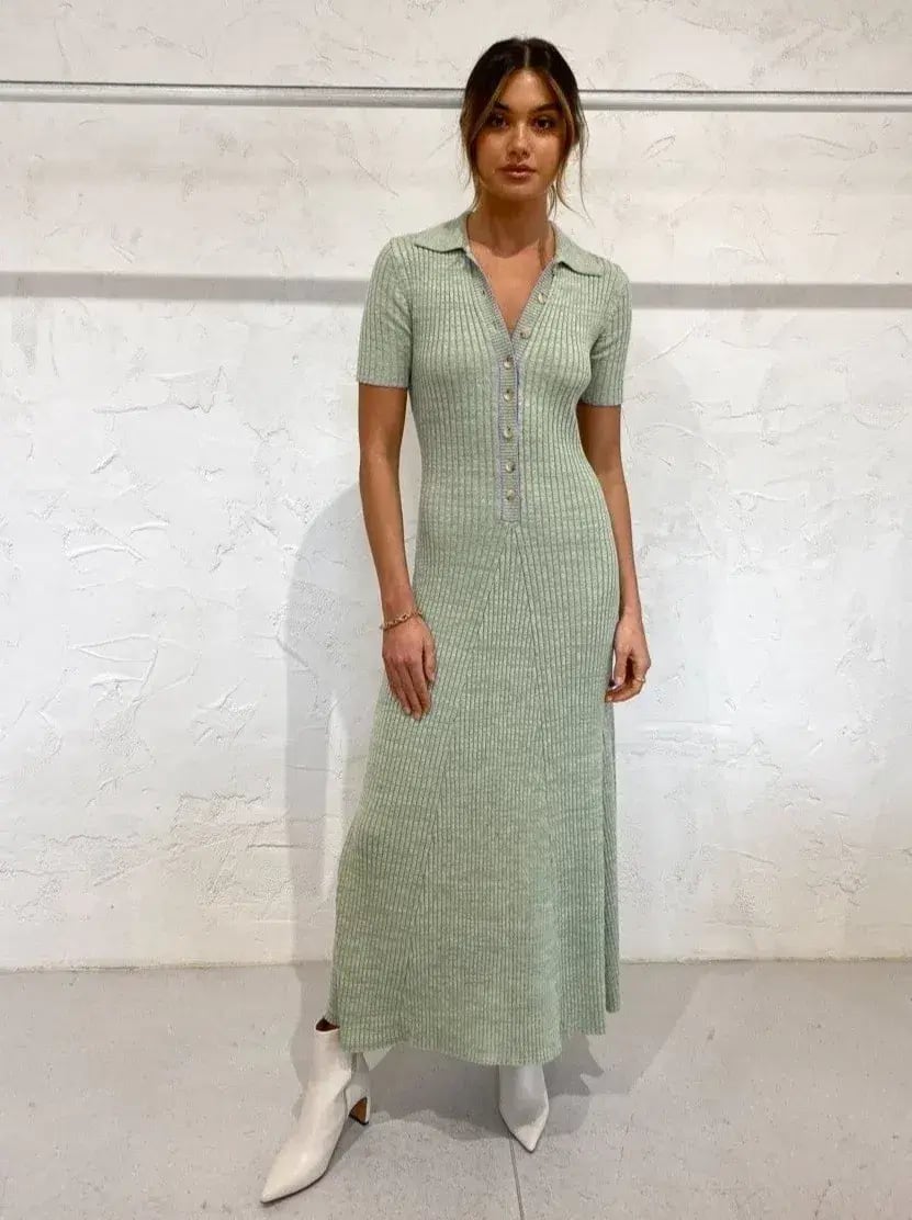 Anna Quan Laurel Penelope Midi Dress Meadow Mint Size 8 photo 5