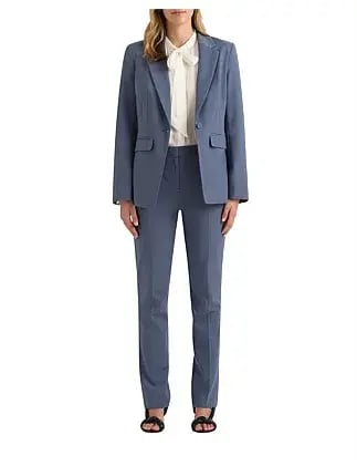 David Lawrence The Sebastian Wool Blend Blazer in Slate Grey Size 4/XXS photo 3