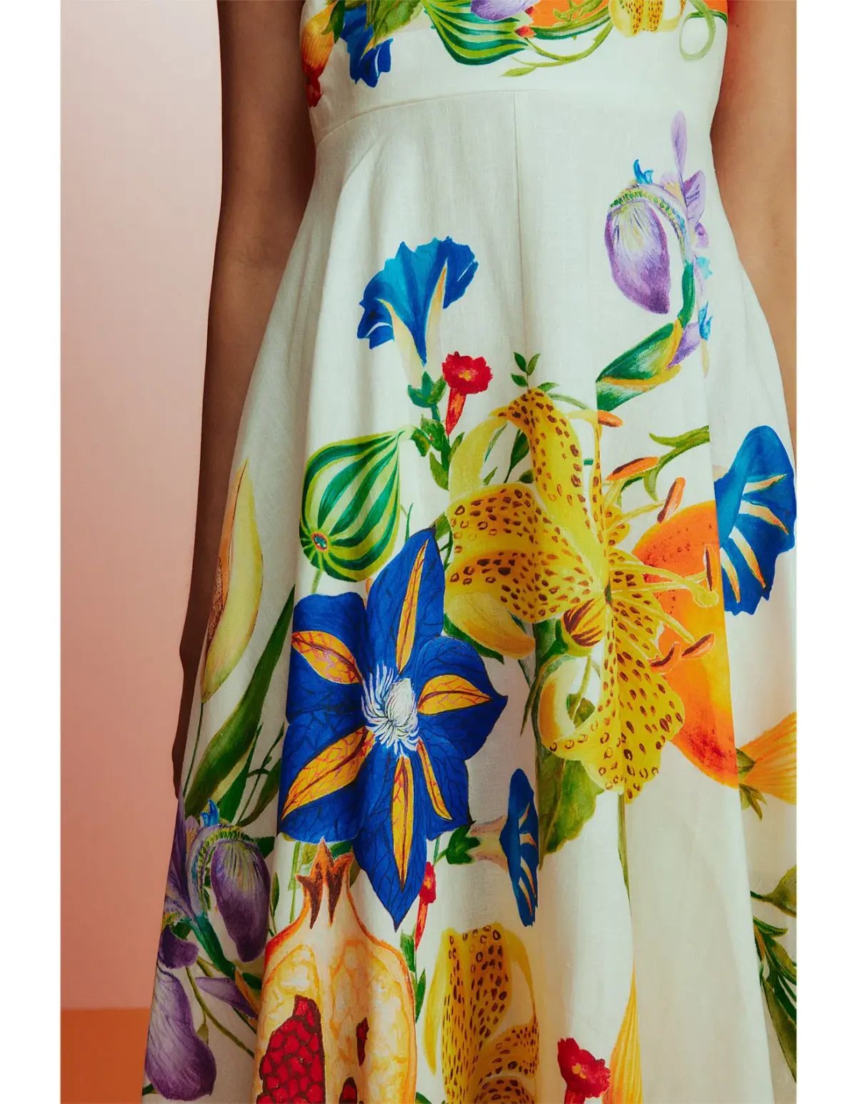 Alemais Flores Midi Sundress Multi Floral Size 10 photo 2