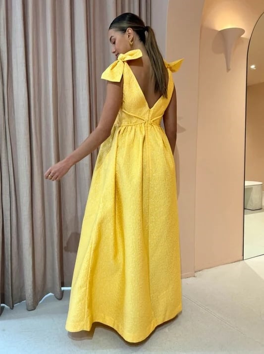 Rachel Gilbert Emiliano Gown in Lemondrop photo 2