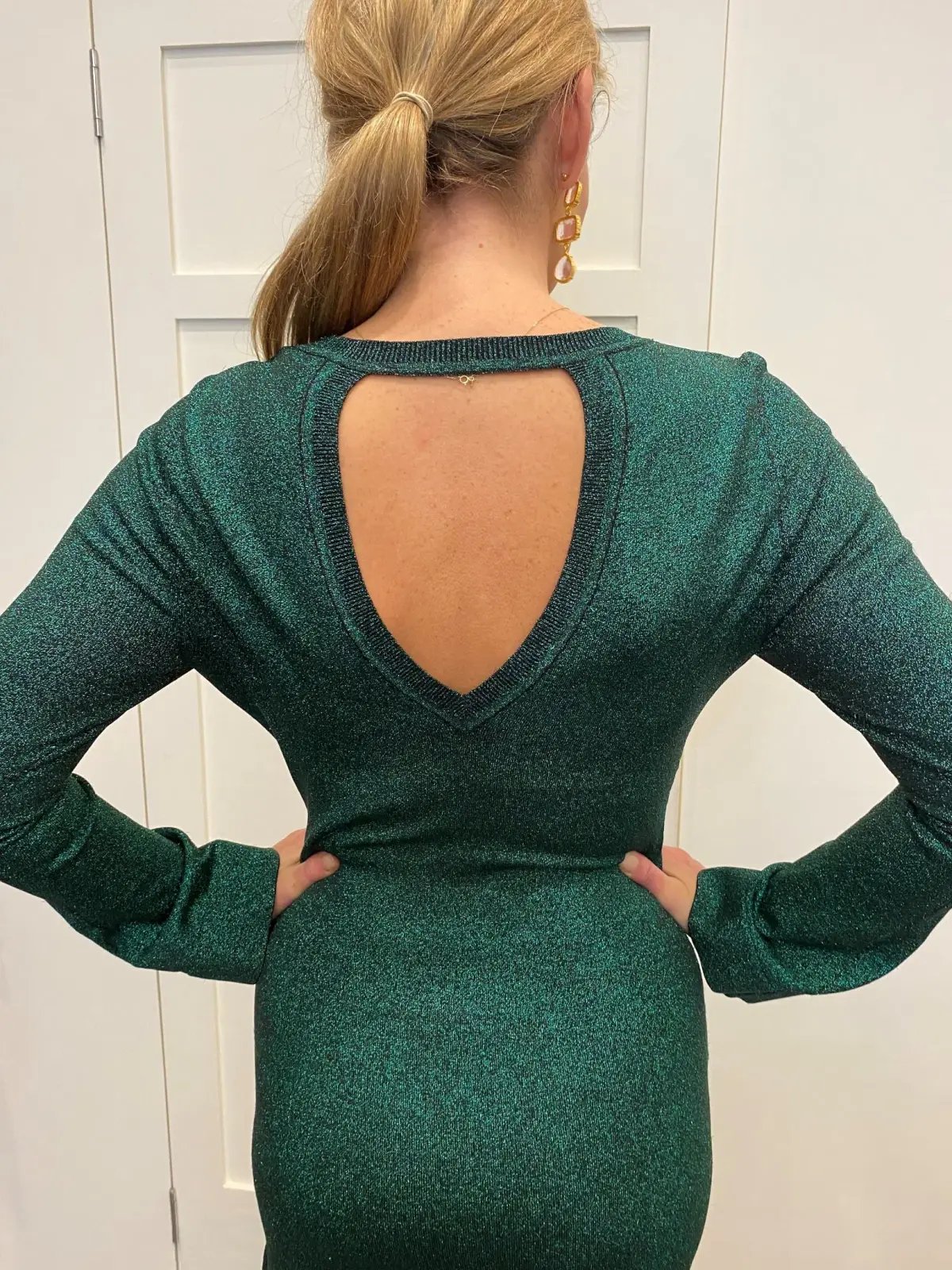 Ginger & Smart  Glitter Fleck Party Dress Green Size Small / AU 8 photo 2