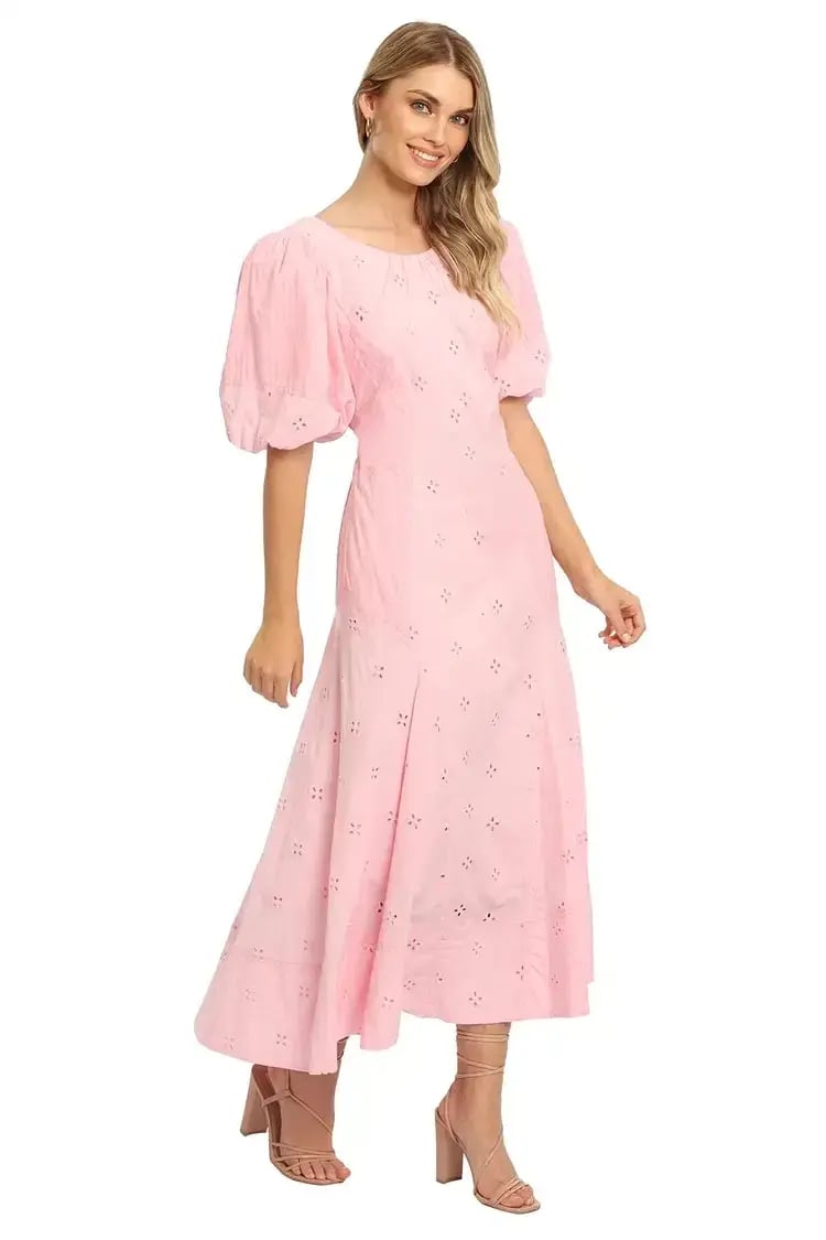Saint Armont Lumière Midi Dress in Pink Size 6 photo 2