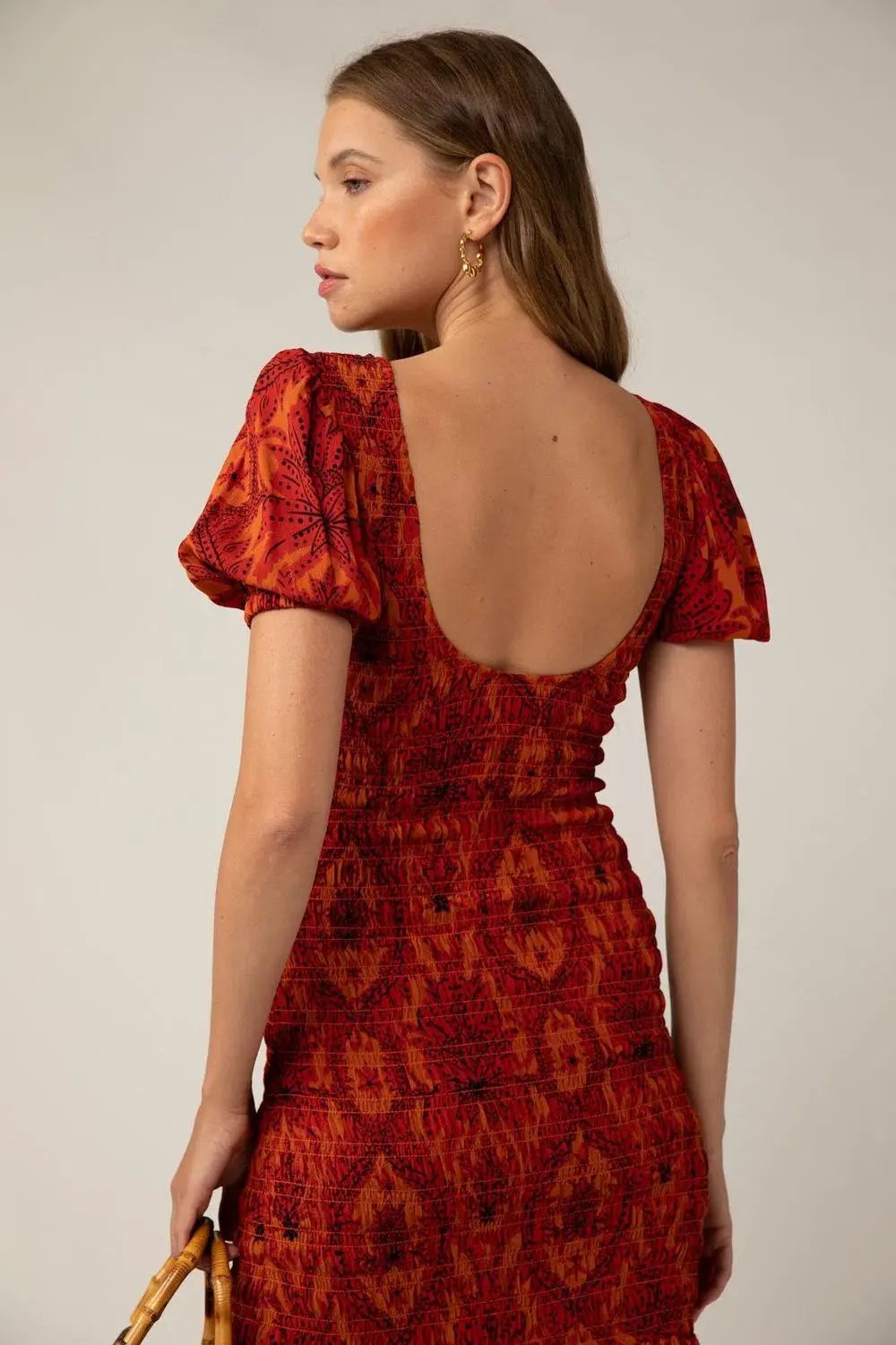 Rue Stiic Isabella Maxi Dress Red Size M/AU 10 photo 3
