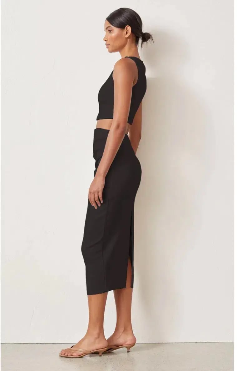 Bec and Bridge Raphaela Midi Skirt Black Size 10 photo 2